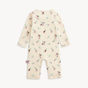 Quack Me Up Organic Cotton Magnetic Footie or Coverall