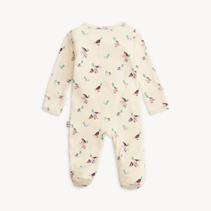 Quack Me Up Organic Cotton Magnetic Footie or Coverall