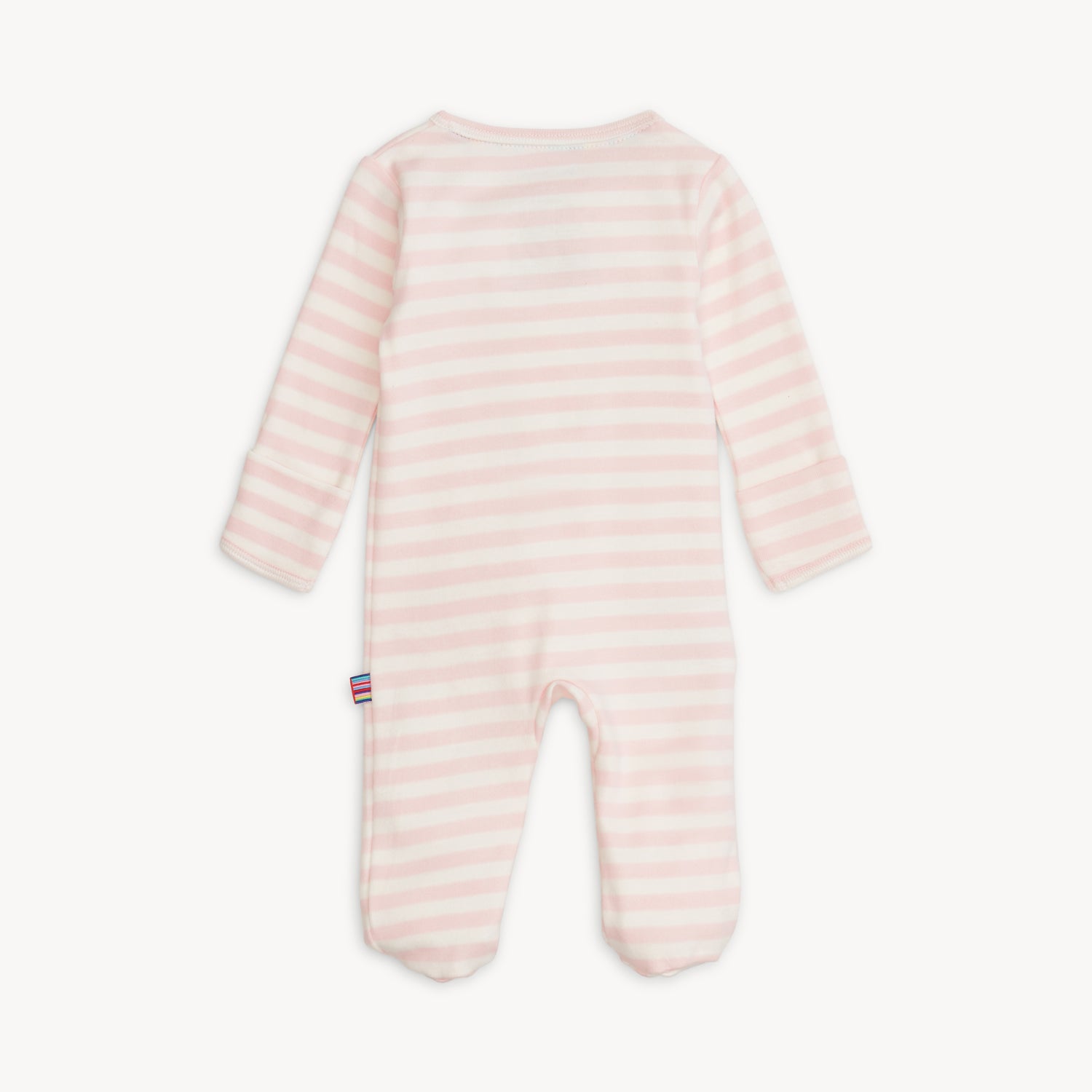 Pink Stripe Organic Cotton Magnetic Footie