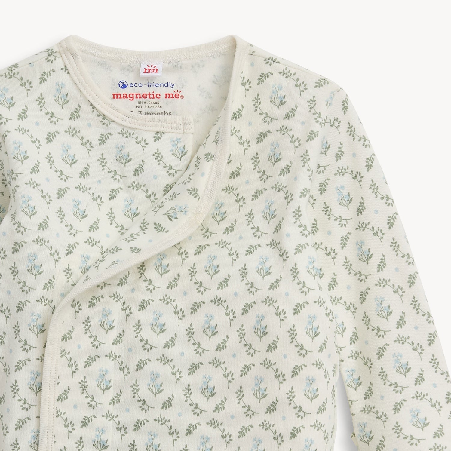 Eloise Organic Cotton Magnetic Gown + Hat Set