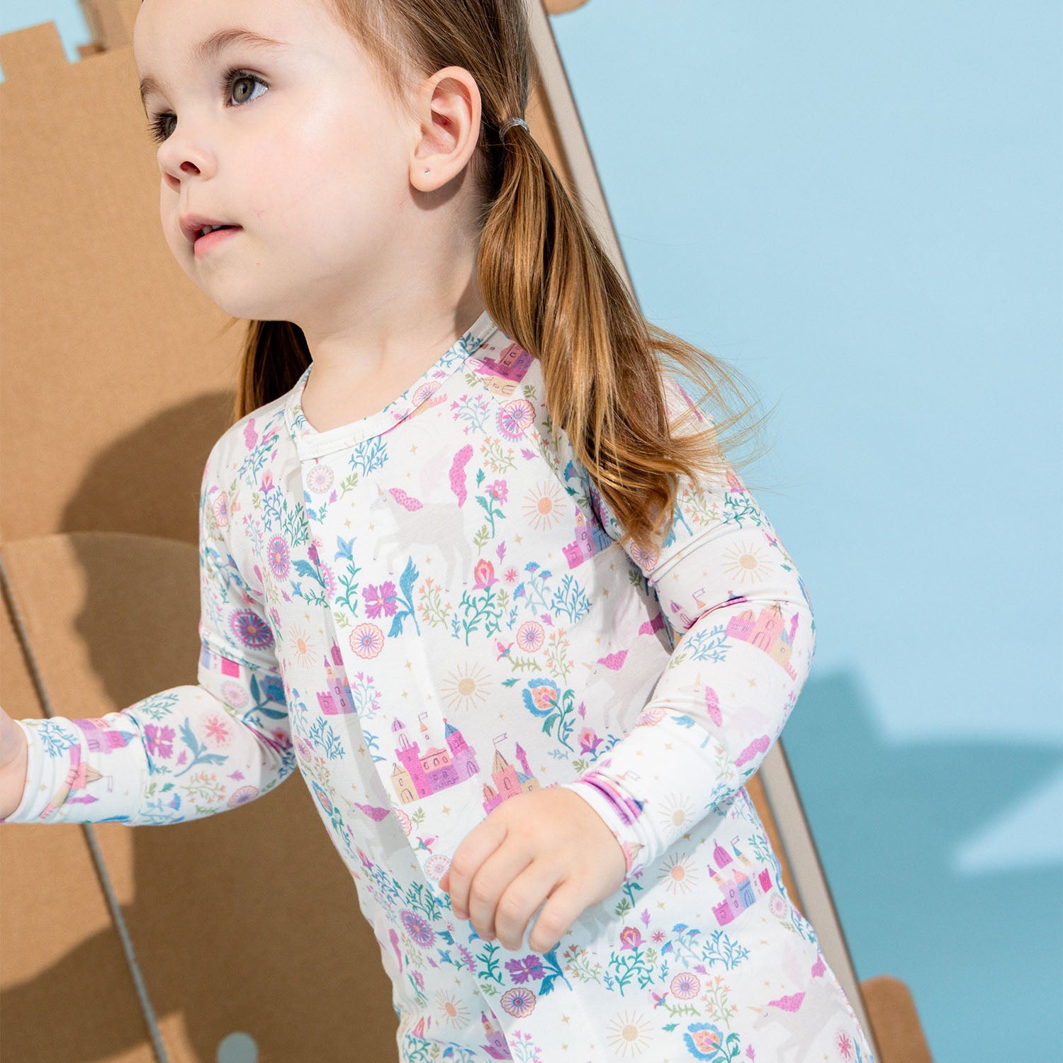 Tail of Magic Modal Magnetic Ruffle Footie or Coverall