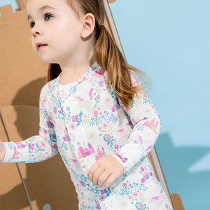 Tail of Magic Modal Magnetic Ruffle Footie or Coverall