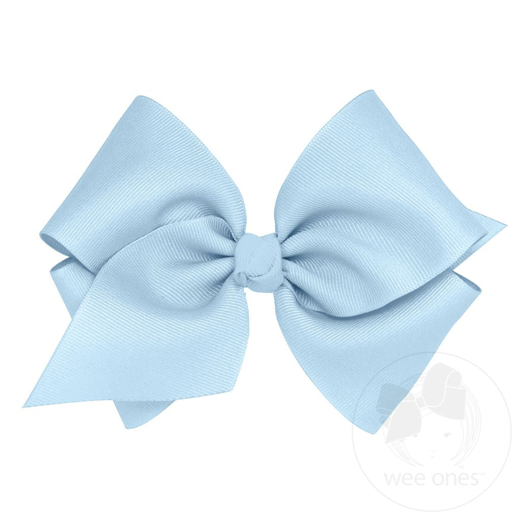 Mini King Classic Grosgrain Hair Bow with Knot Wrap | Assorted