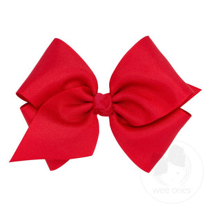 Mini King Classic Grosgrain Hair Bow with Knot Wrap | Assorted
