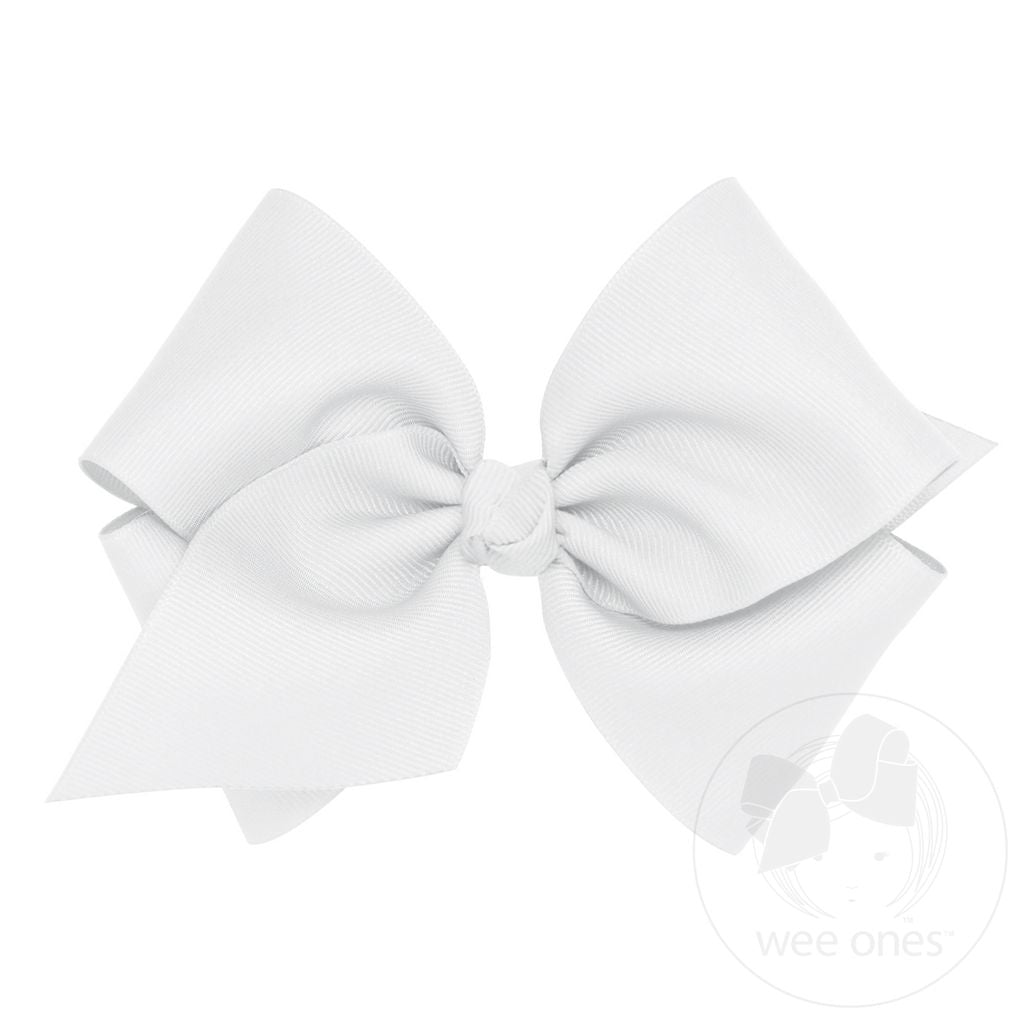 Mini King Classic Grosgrain Hair Bow with Knot Wrap | Assorted