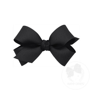 Mini Classic Grosgrain Hair Bow with Knot Wrap | Assorted