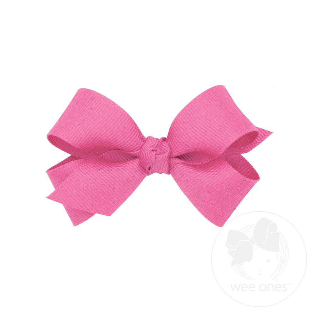 Mini Classic Grosgrain Hair Bow with Knot Wrap | Assorted