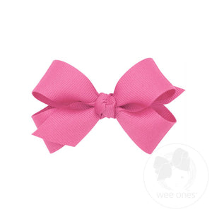 Mini Classic Grosgrain Hair Bow with Knot Wrap | Assorted