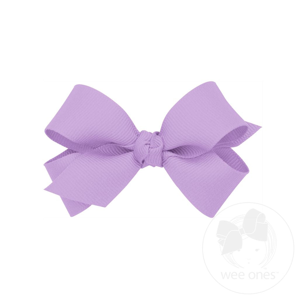 Mini Classic Grosgrain Hair Bow with Knot Wrap | Assorted