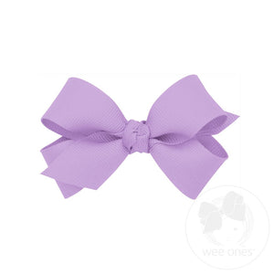 Mini Classic Grosgrain Hair Bow with Knot Wrap | Assorted