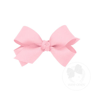 Mini Classic Grosgrain Hair Bow with Knot Wrap | Assorted