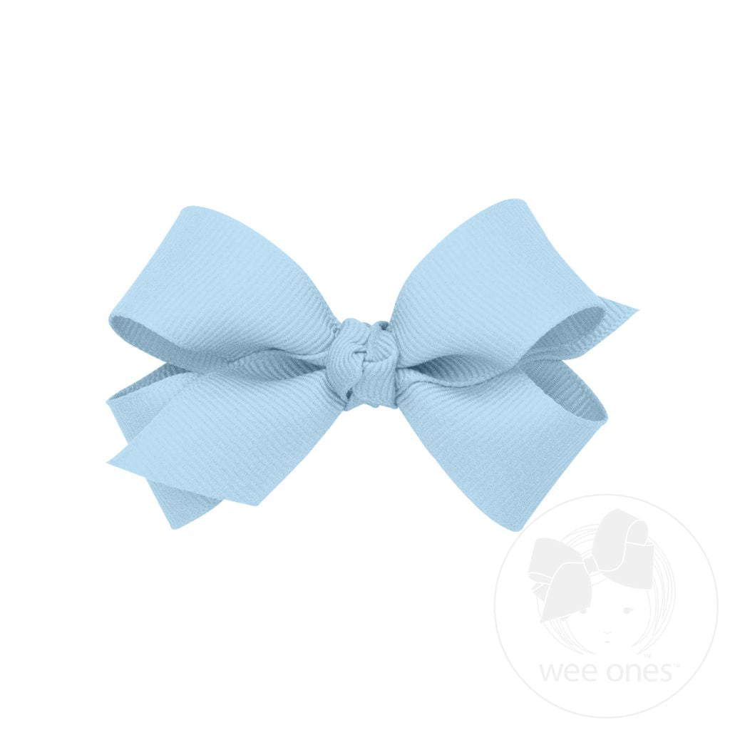 Mini Classic Grosgrain Hair Bow with Knot Wrap | Assorted