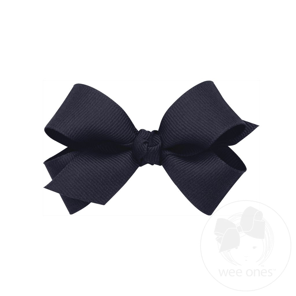 Mini Classic Grosgrain Hair Bow with Knot Wrap | Assorted