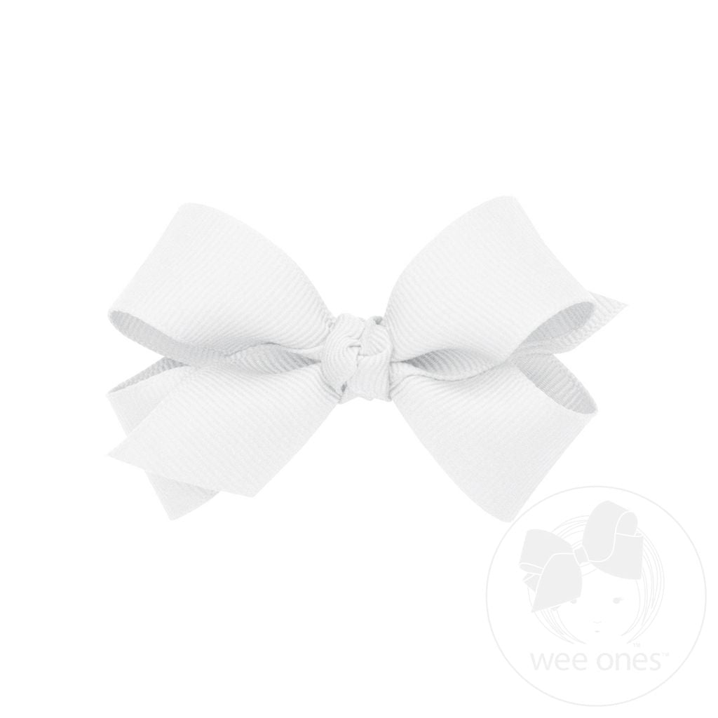 Mini Classic Grosgrain Hair Bow with Knot Wrap | Assorted