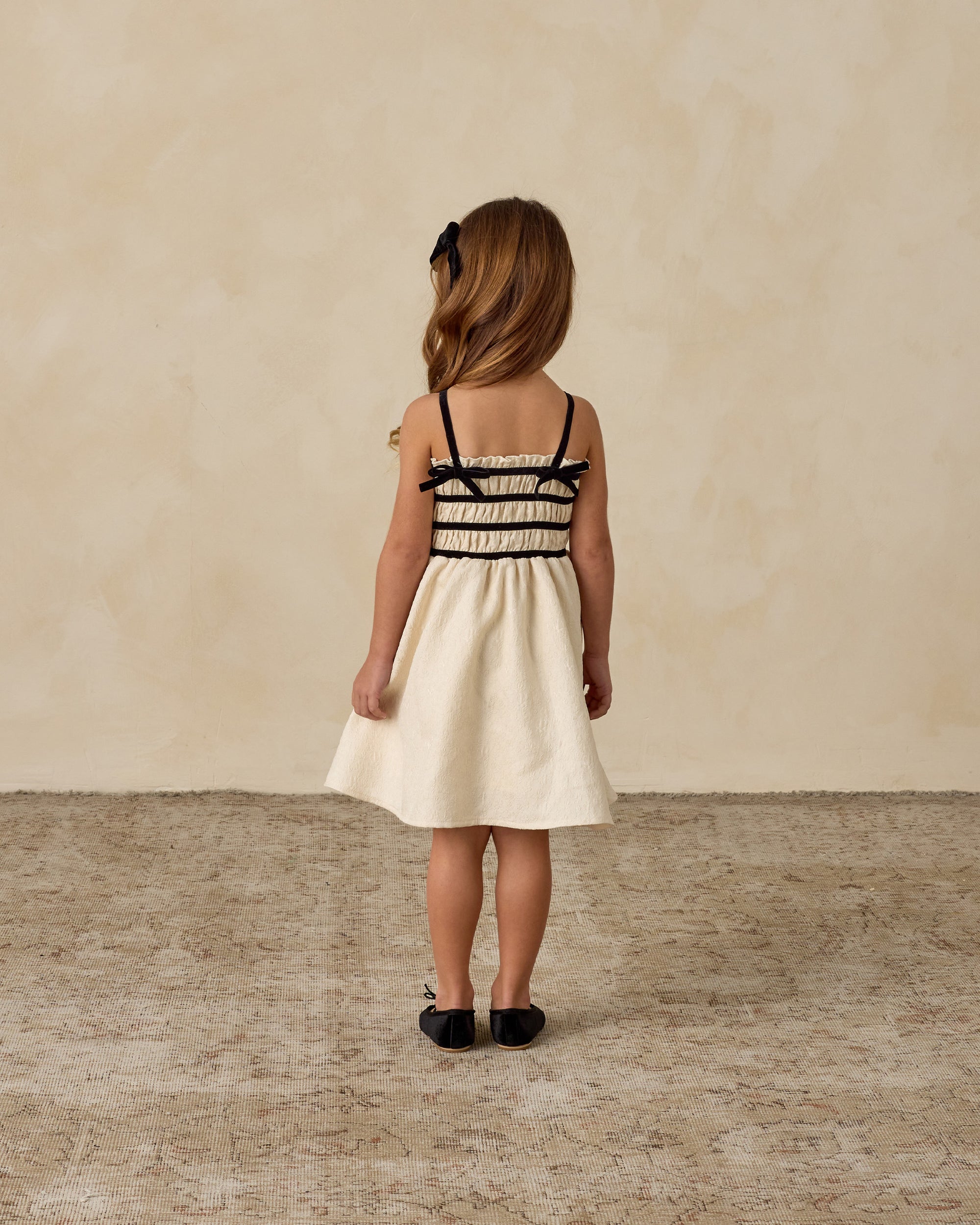 Annabelle Dress | Metallic Ivory