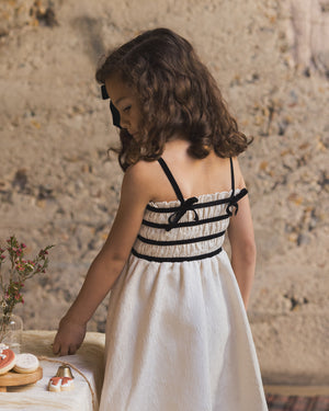 Annabelle Dress | Metallic Ivory