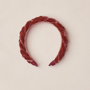 Braided Headband | Black or Ruby or Ivory