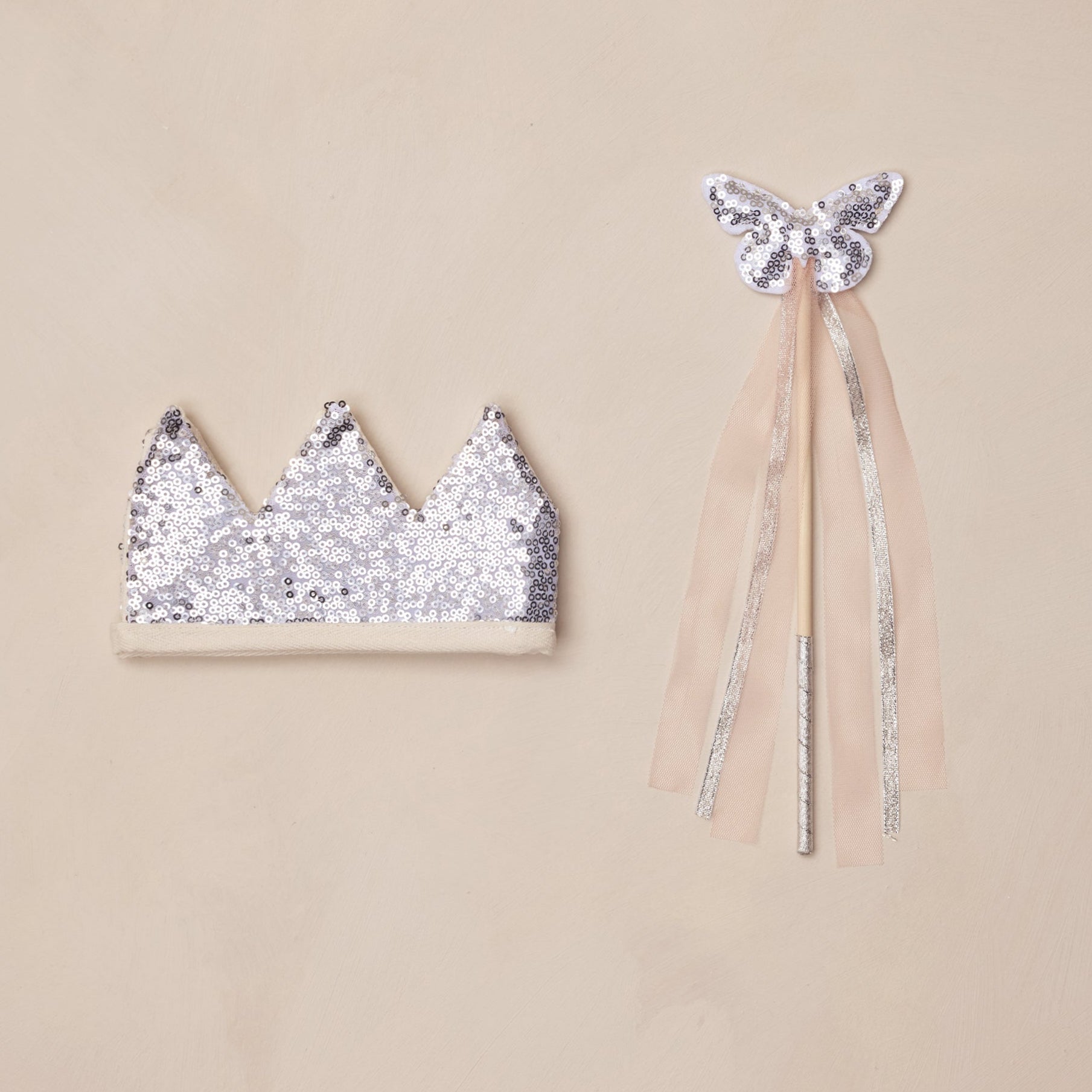 Crown + Wand | Silver Sequin