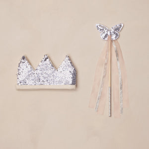 Crown + Wand | Silver Sequin