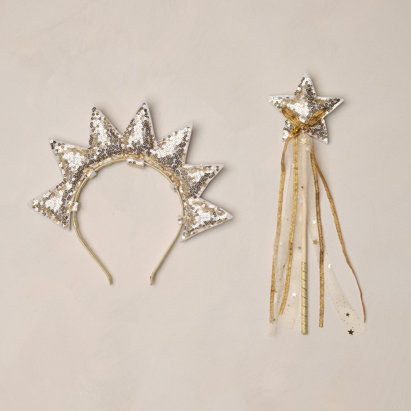 Sun Crown + Wand | Gold