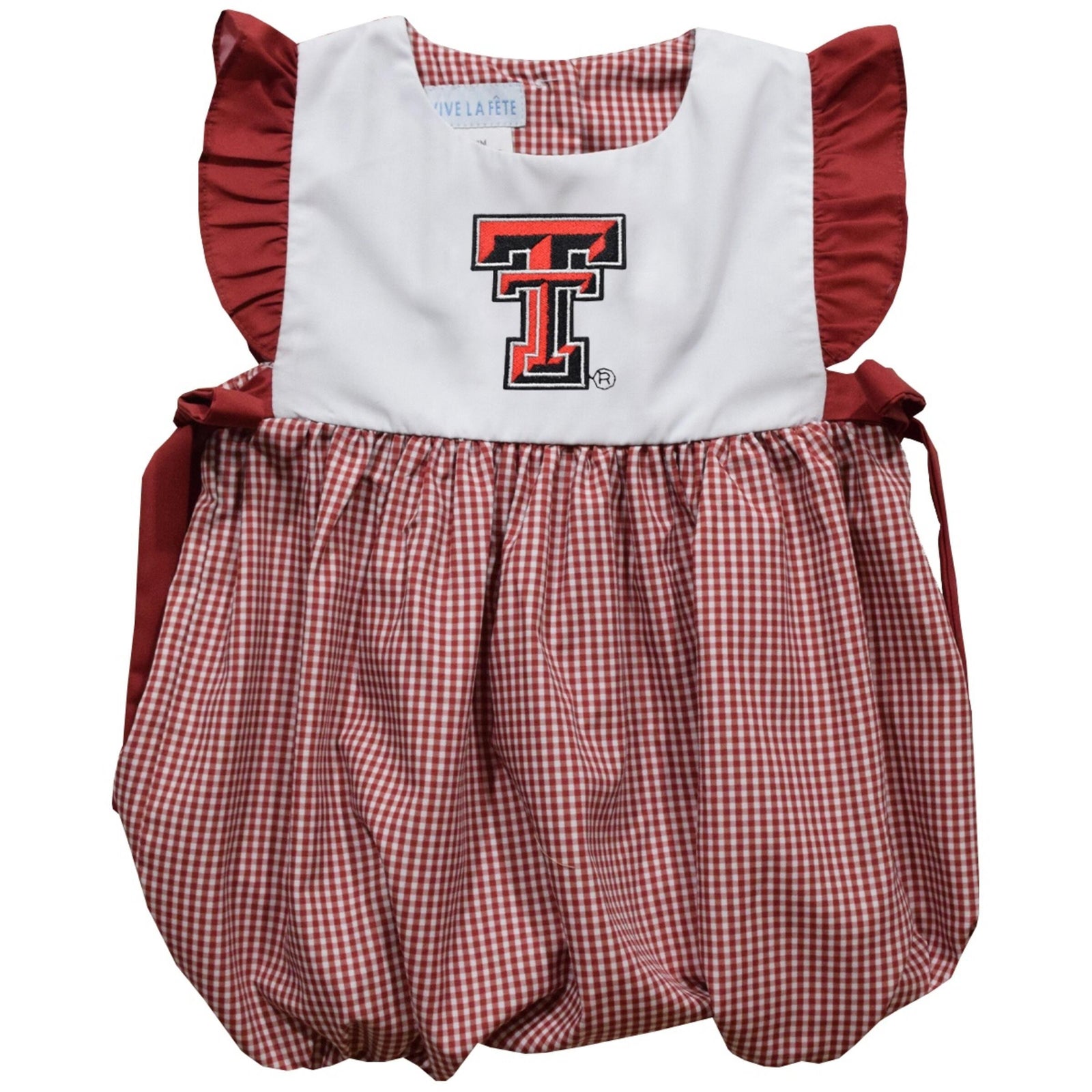 Texas Tech Red Raiders Embroidered Gingham Bubble