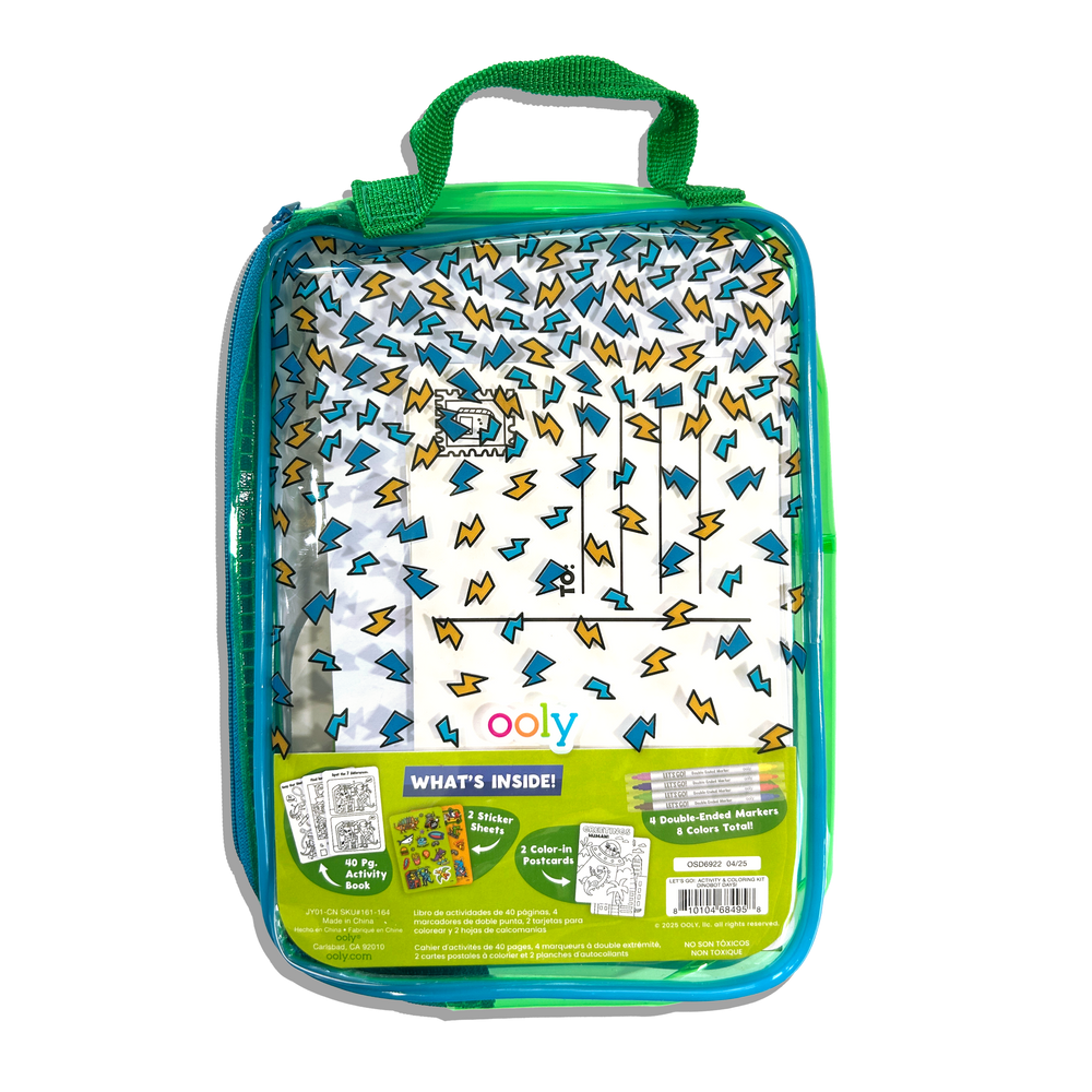 Let's Go! Activity & Coloring Kit | Robo Dinos