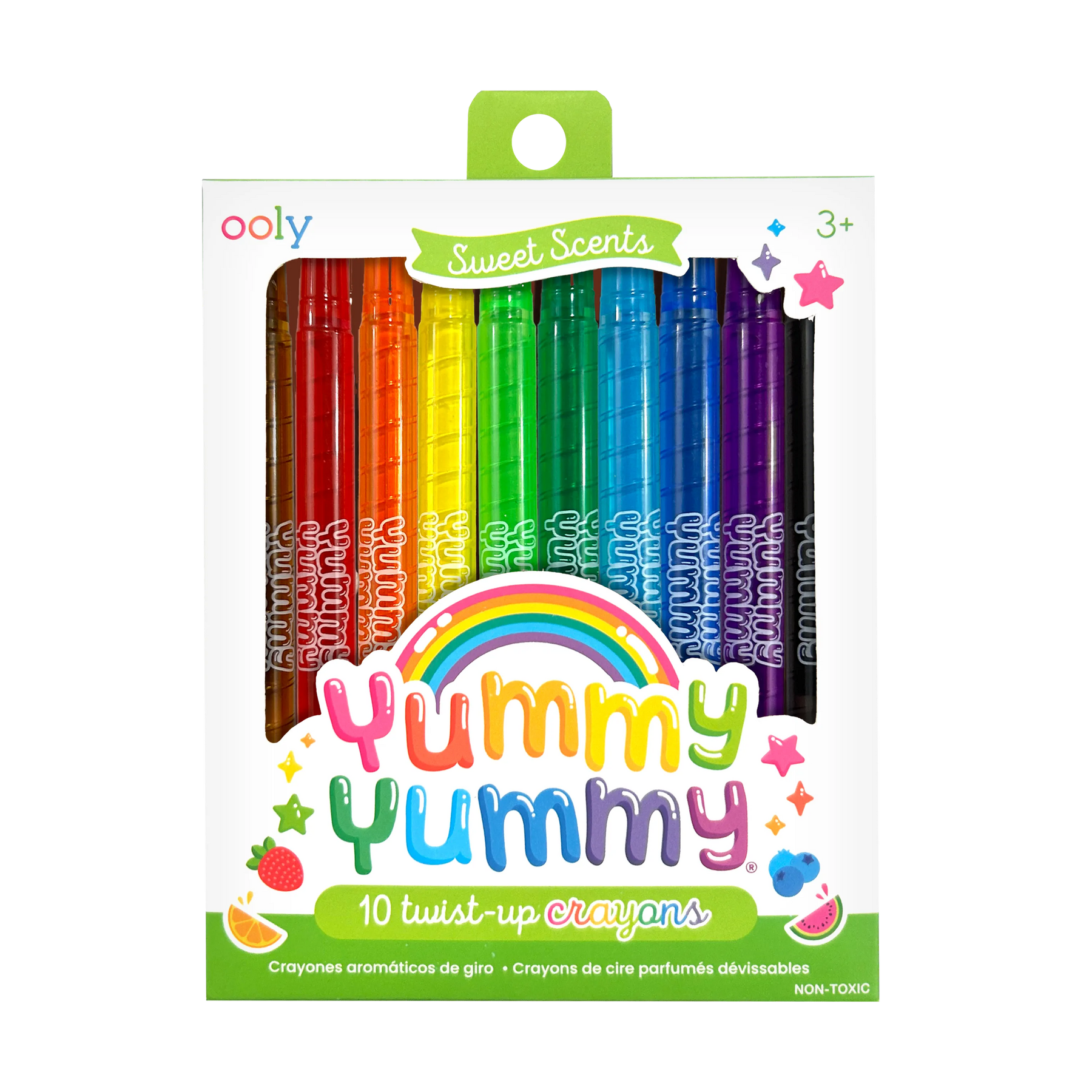 Yummy Yummy Sweet Scents Twist-Up Crayons | Set of 10