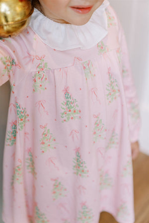 Pink Tinsel Long Sleeve Dress