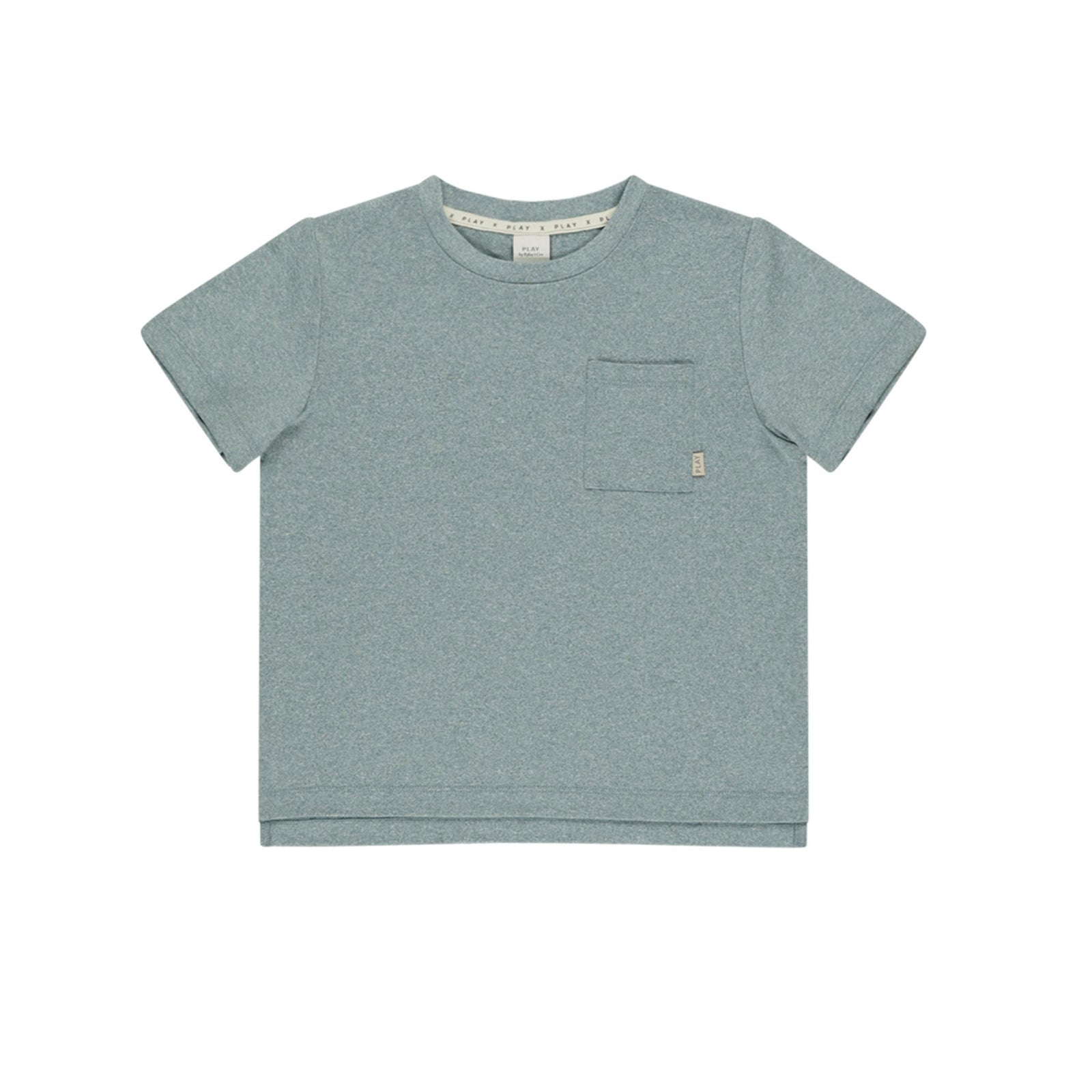 Play x Play | Cove Essential Pocket Tee | Heathered Ocean
