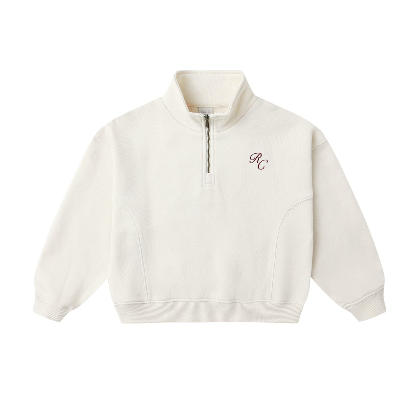 Half Zip Sweatshirt | Natural