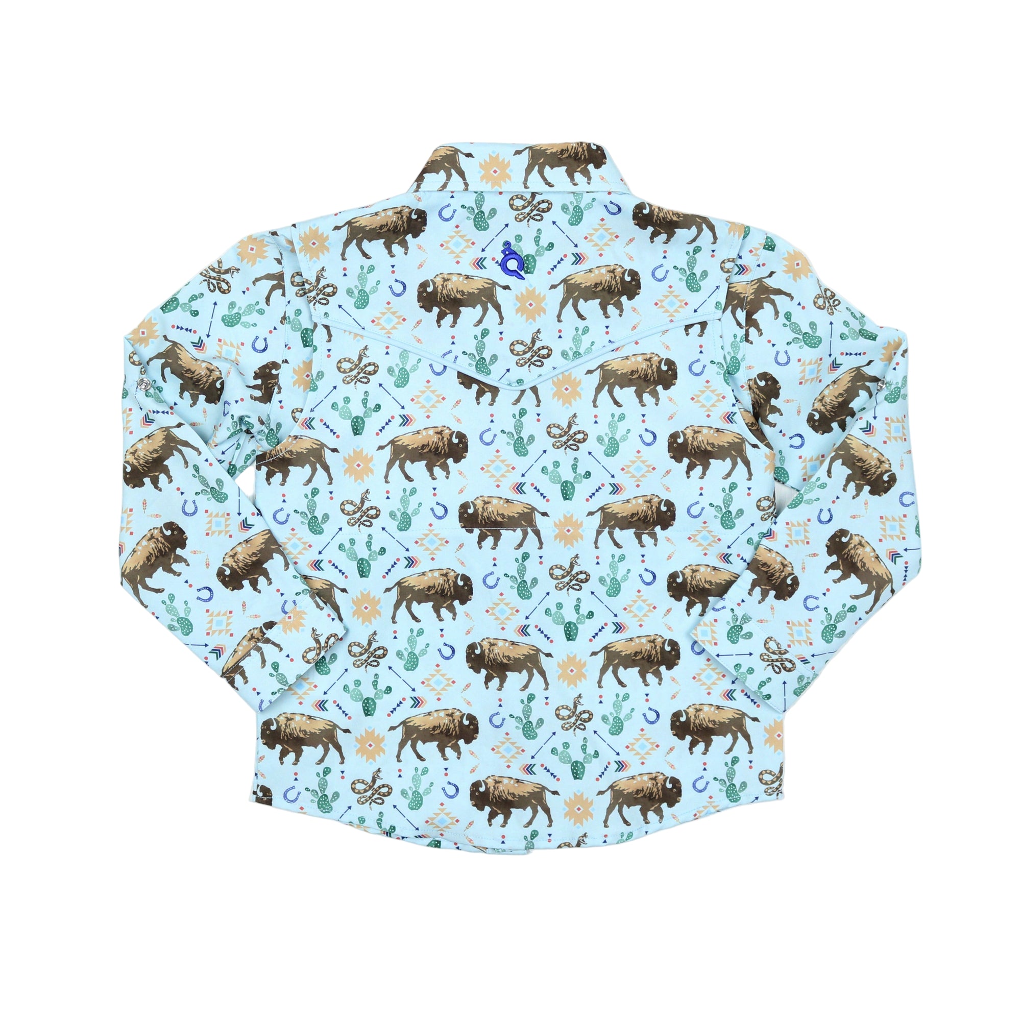 Long Sleeve Pearl Snap Shirt | Western Buffalo