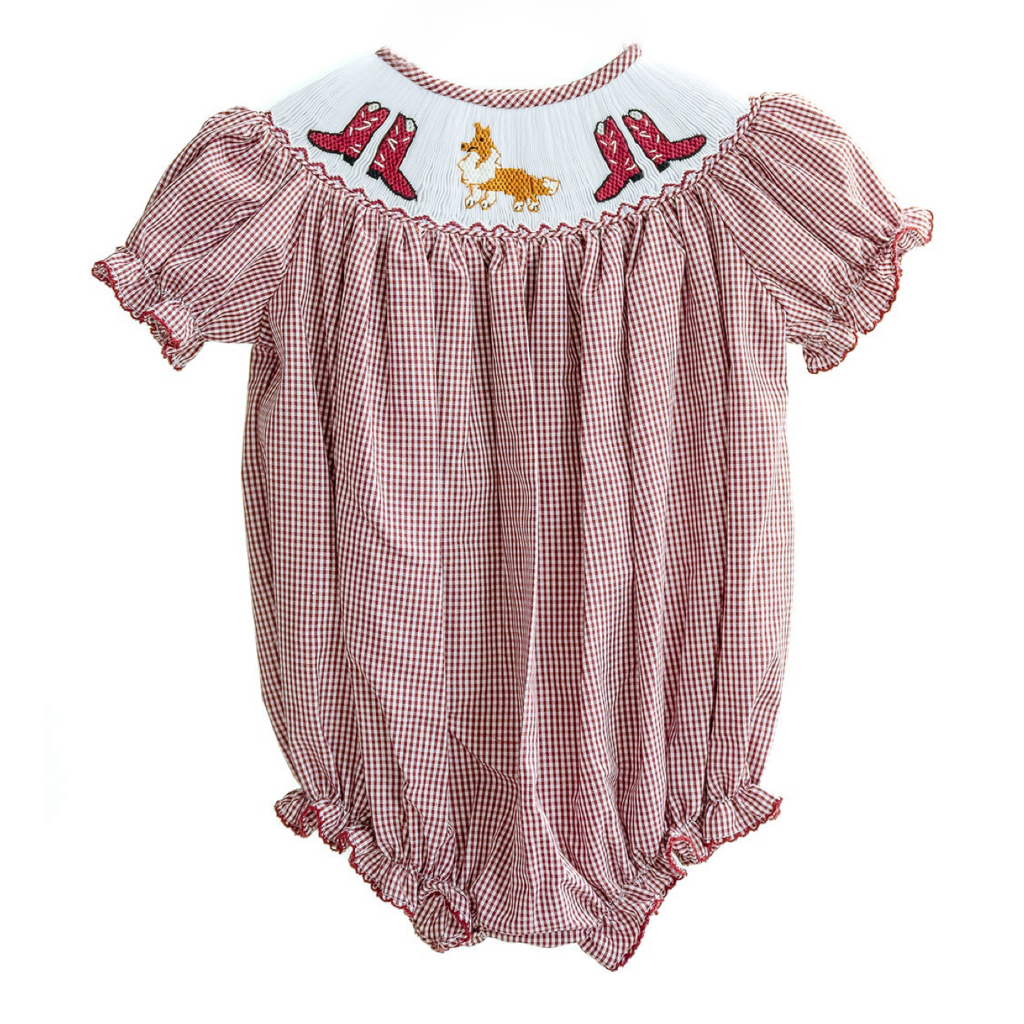 Welcome to College Station Birdie Smocked Bubble