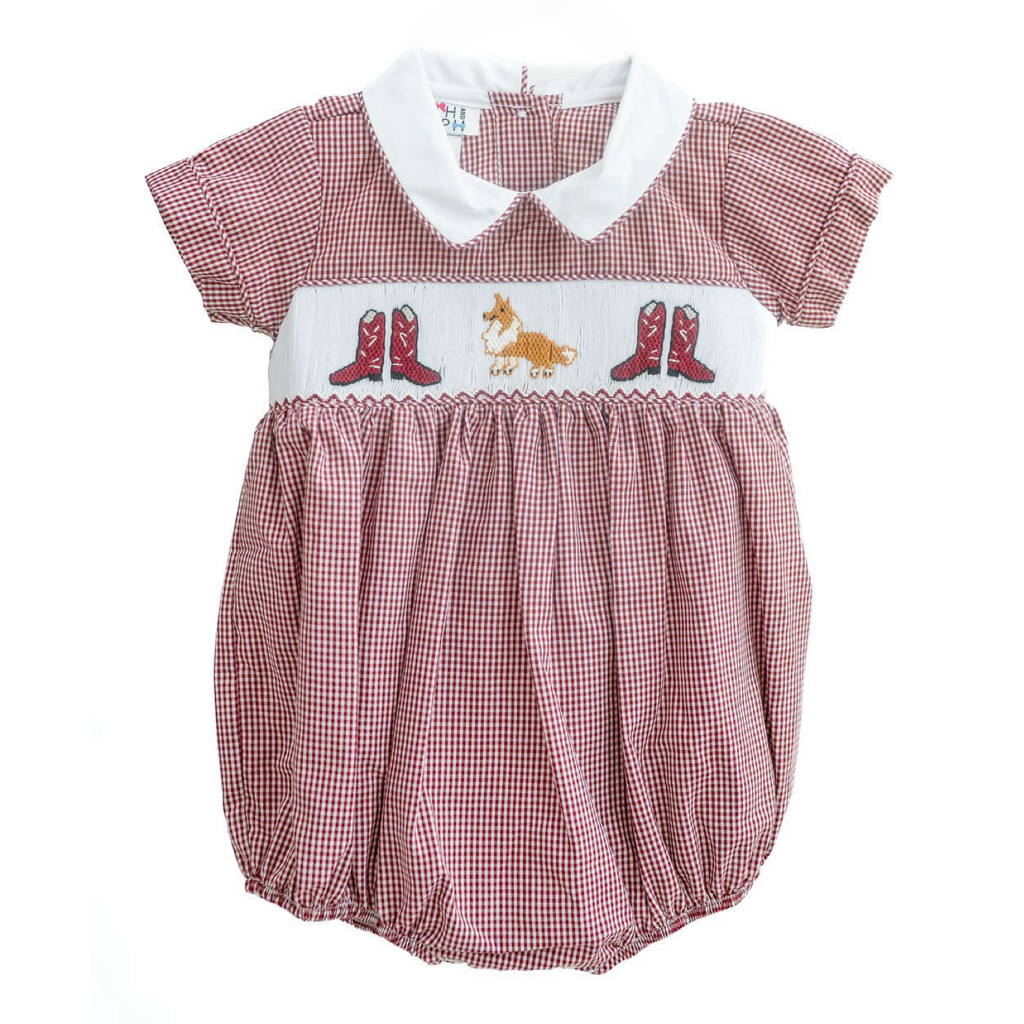 Welcome to College Station Henry Smocked Bubble