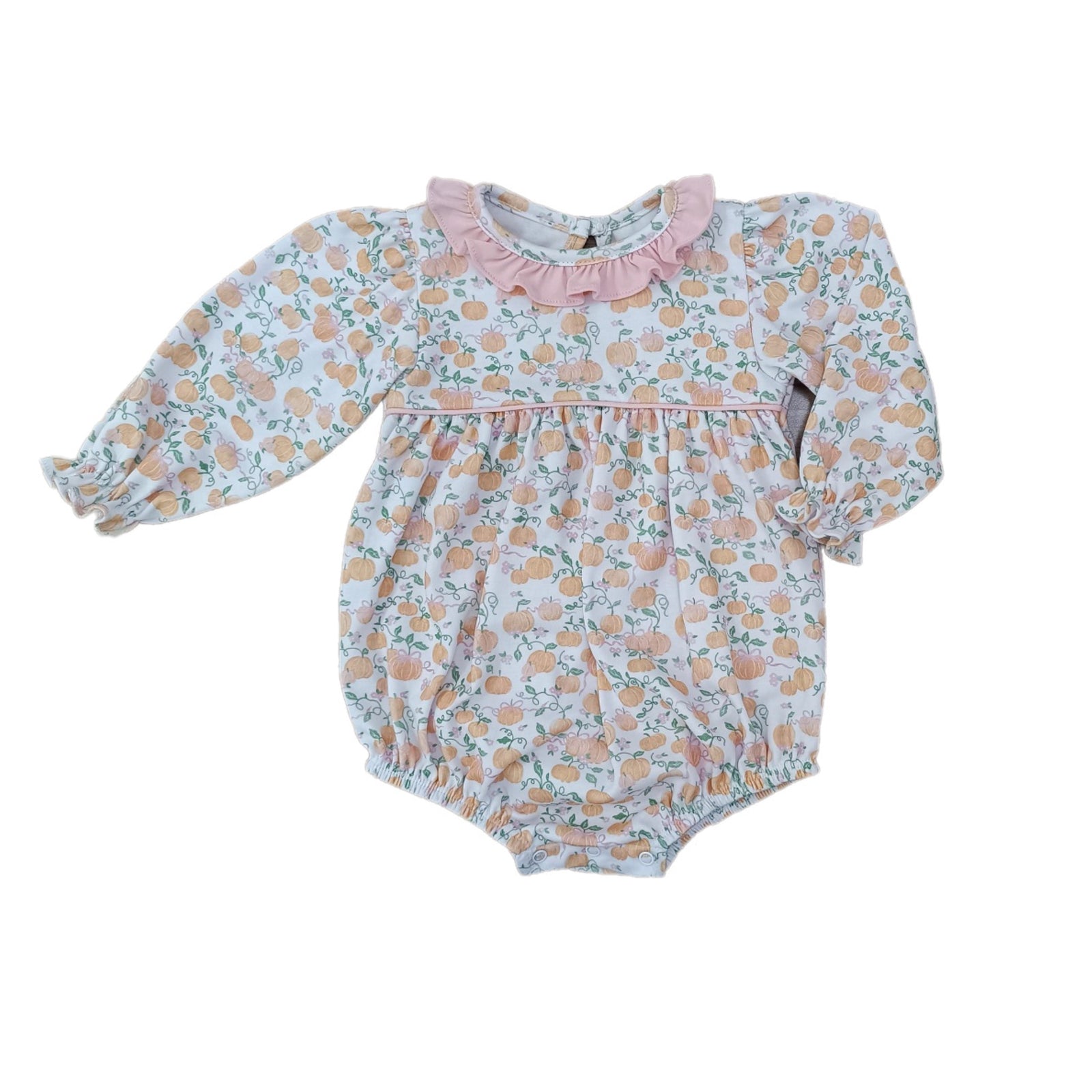 Long Sleeve Knit Pumpkin Bubble