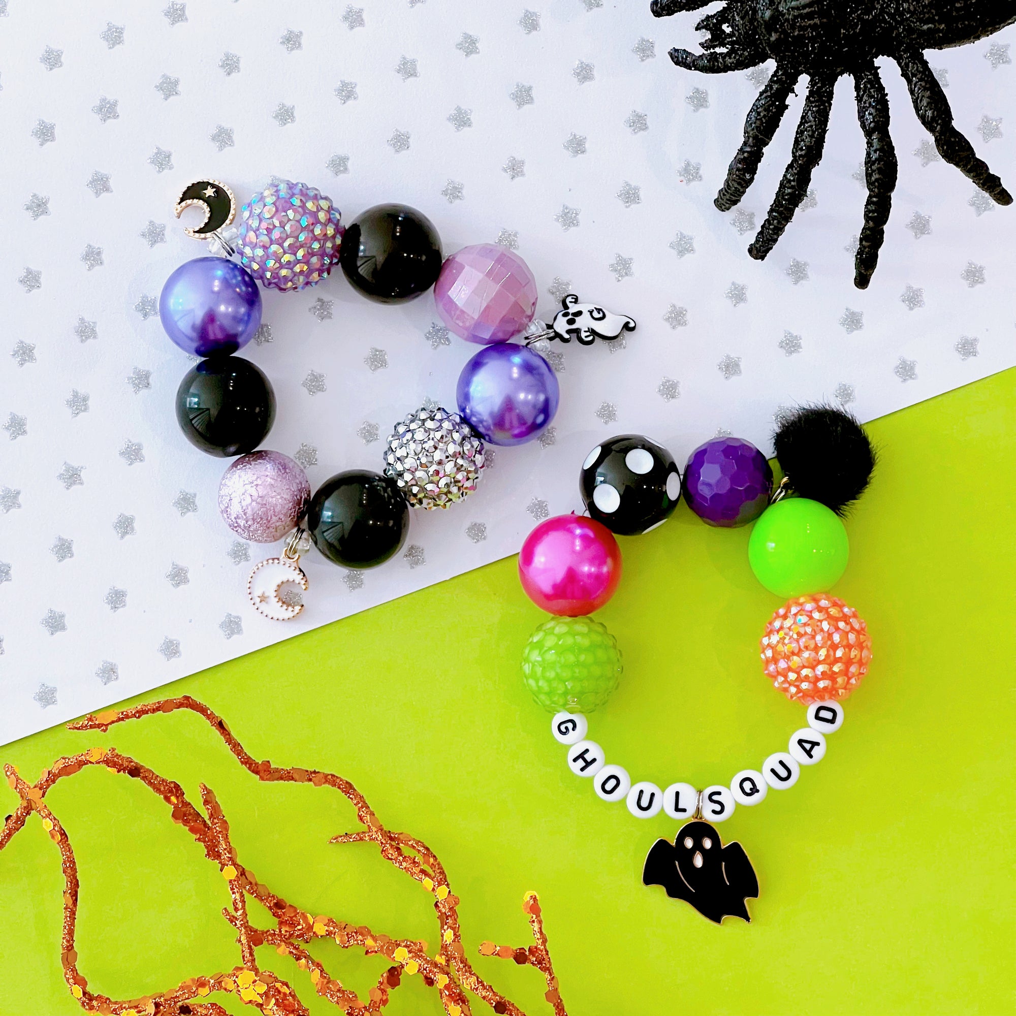 Halloween Charm Bracelet | Ghoul Squad -or- No Word