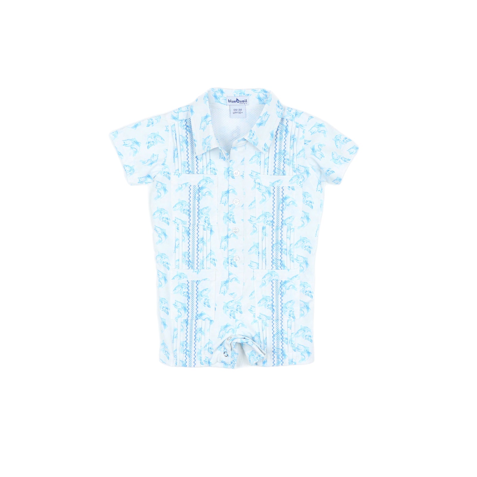 Bass Guayabera Short Sleeve Romper