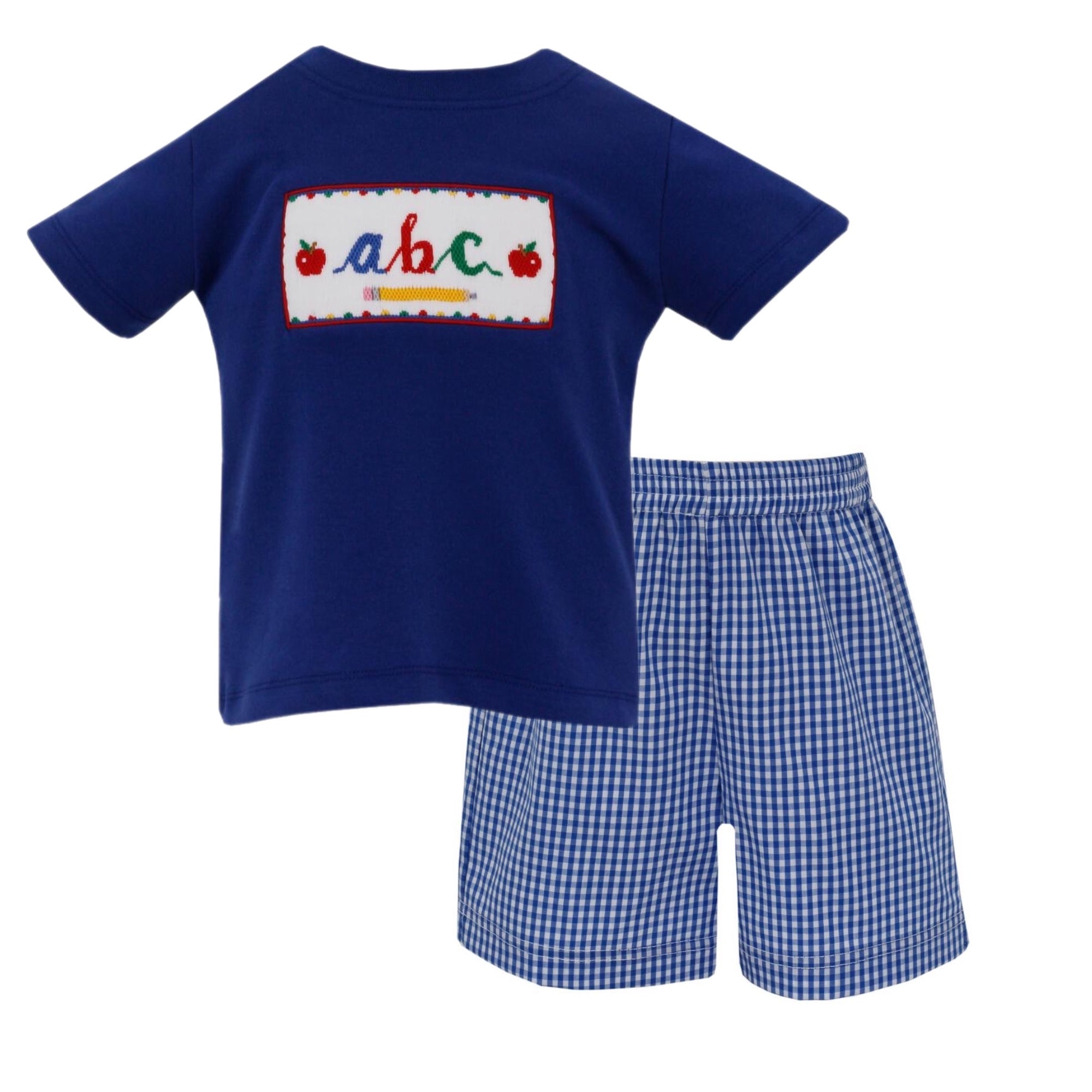 Boys ABC Smocked T-Shirt and Shorts Set