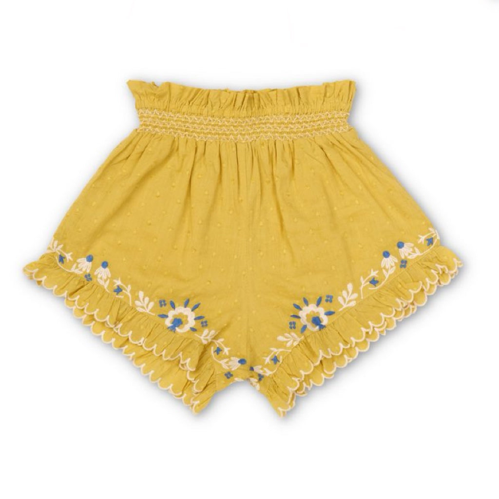 Summer Blossom Short in Misted Yellow