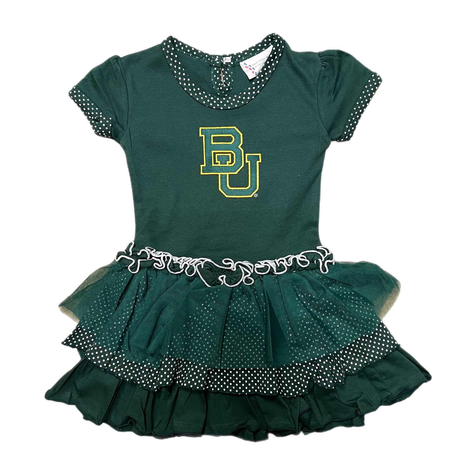 Pin Dot Tutu Dress | Baylor Green