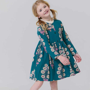 Autumn Dress | Evergreen Buttercup Floral