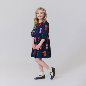 Brooke Dress | Multi Bow Applique