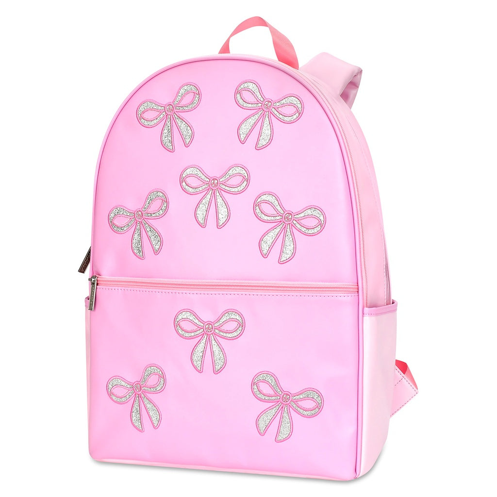 Pink Glitter Bows Backpack