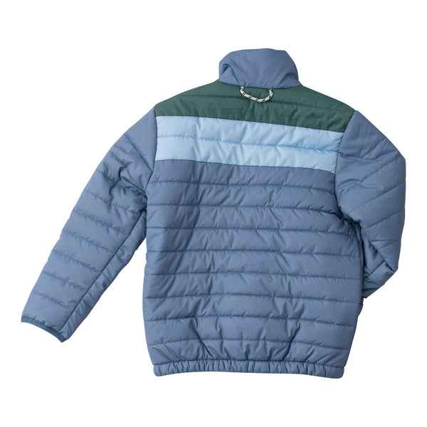 Puffer Jacket | Bluefin Blue Colorblock - Threadfare