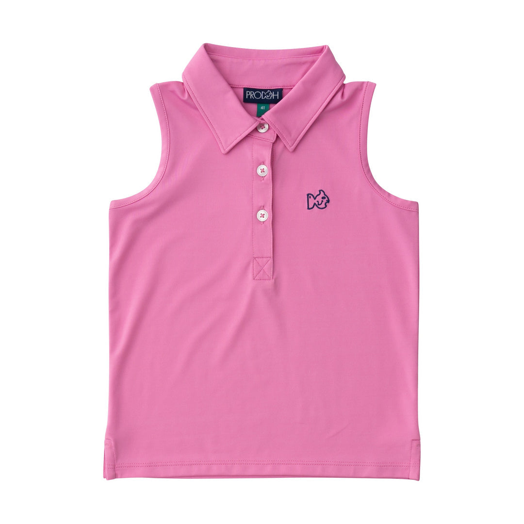 Sleeveless Pro Performance Polo Shirt | Fuchsia Pink