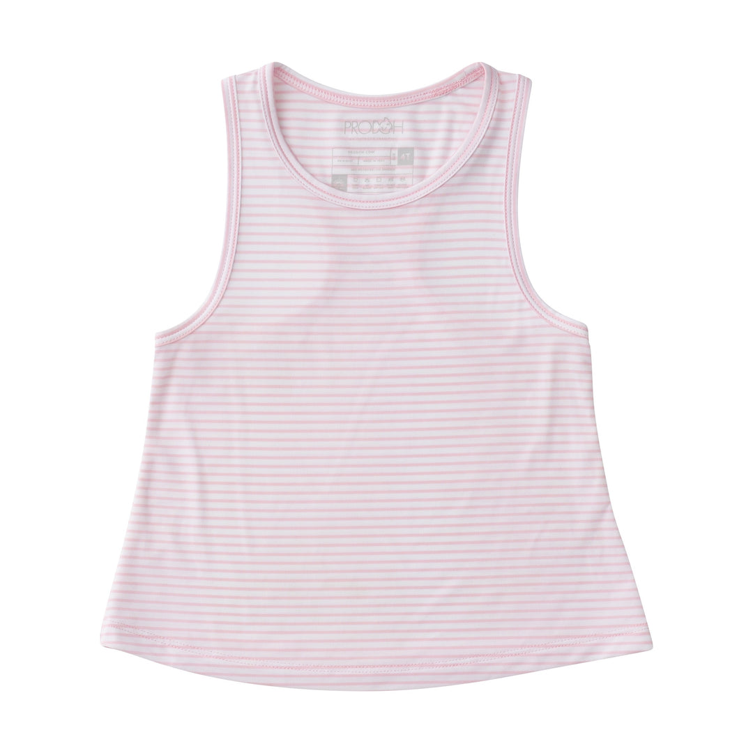 Racer Back Active Tank Top | Pink Lady Stripe