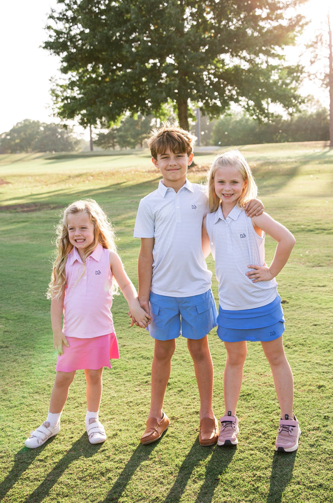Sleeveless Pro Performance Polo Shirt | Fuchsia Pink Stripe