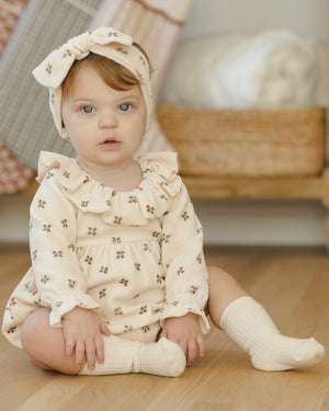 Velour Baby Dress | Holly Berry