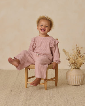 Ruffle Cozy Set | Rose
