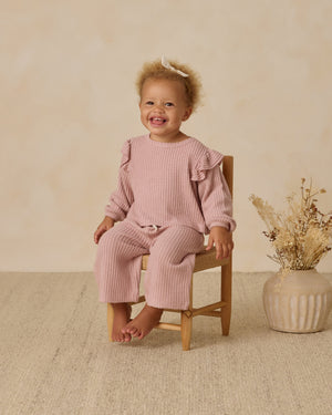 Ruffle Cozy Set | Rose