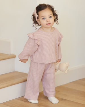 Ruffle Cozy Set | Rose